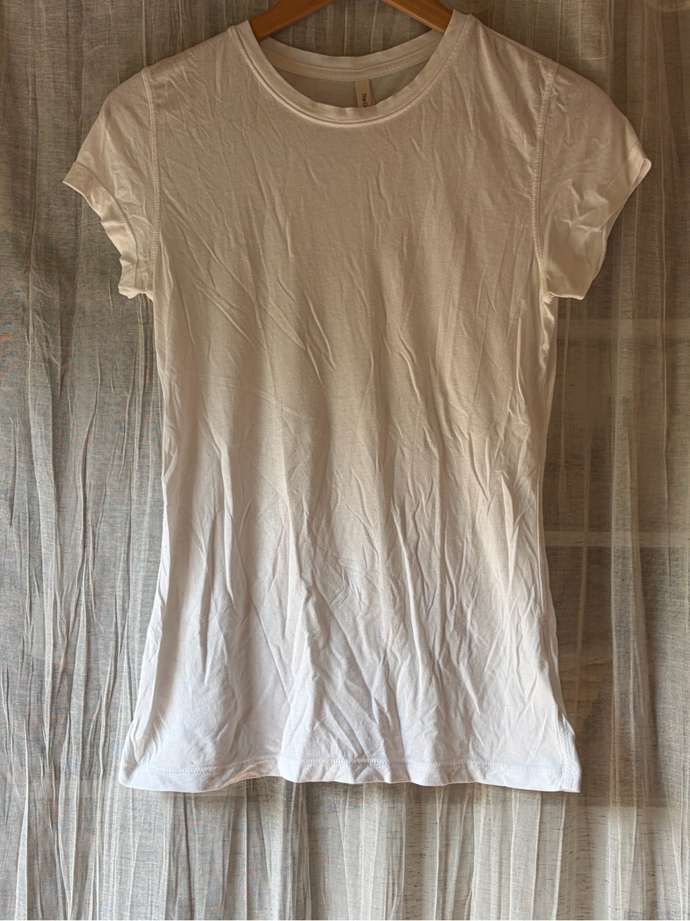 Babaton White Short Sleeve Crewneck Tee S